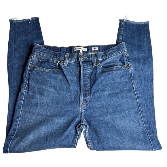 RE/DONE | Originals High Rise Straight Leg Jeans | Medium Wash | Size 29 - Picture 3 of 8